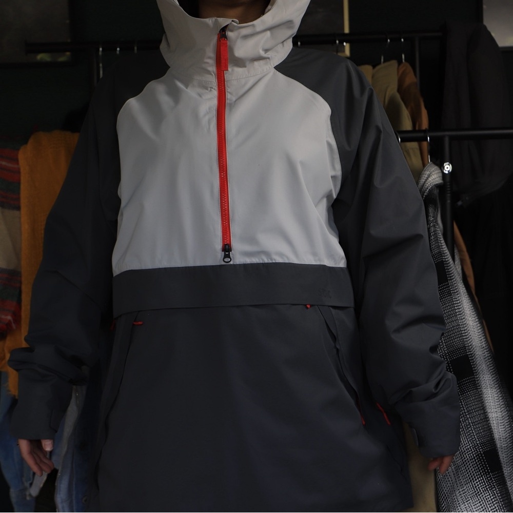 Men's Gray and White Performance Jacket